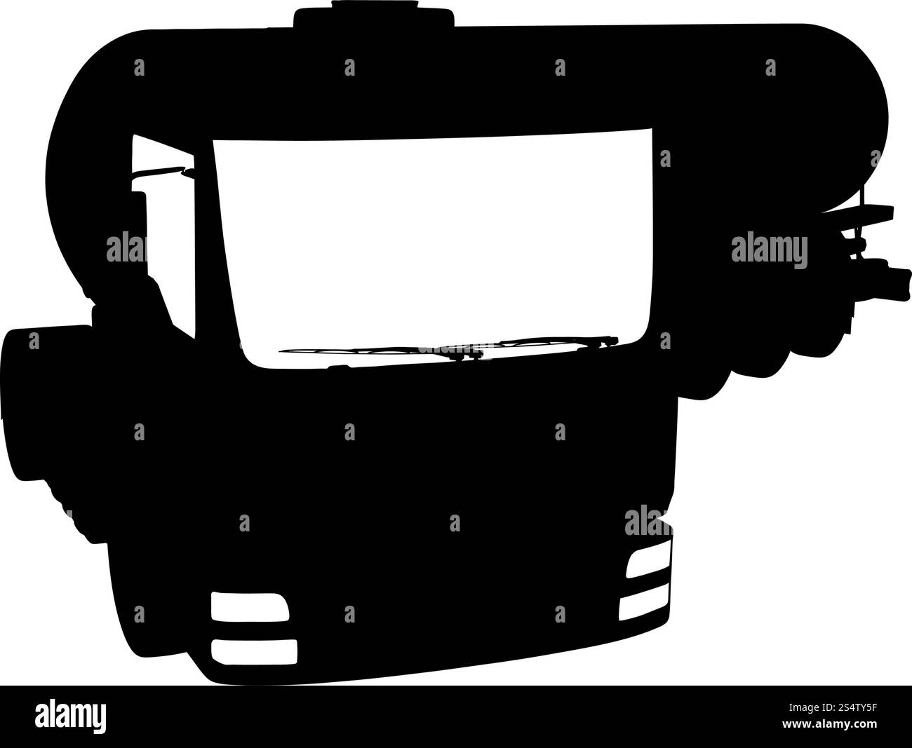 Silhouette du camion. Lissage extrêmement détaillé. Illustration vectorielle.. jeu de camions Illustration de Vecteur
