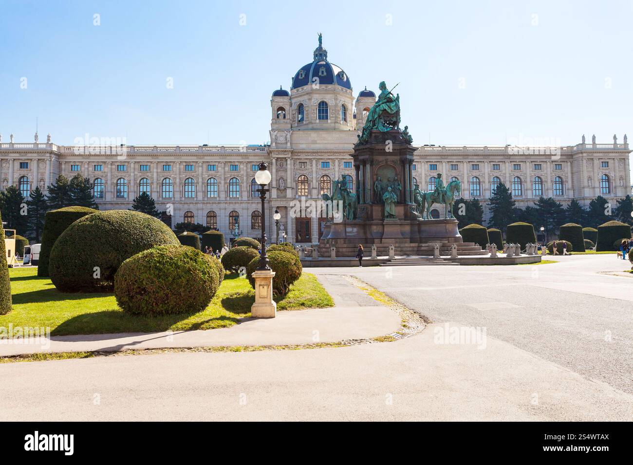 Voyage à Vienne - Maria Theresien Platz avec Maria Theresa Monument et Kunsthistorisches Museum (Musée d'histoire de l'Art, Musée des Beaux-Arts), Banque D'Images