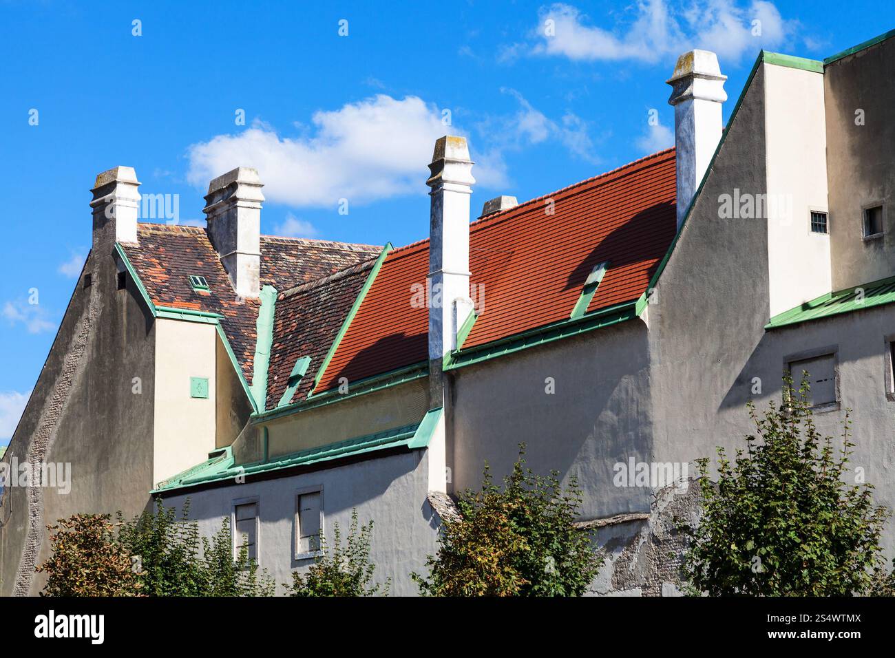 Déplacement à Vienne - ville de vieilles maisons dans les jardins du Belvédère, Vienne, Autriche Banque D'Images