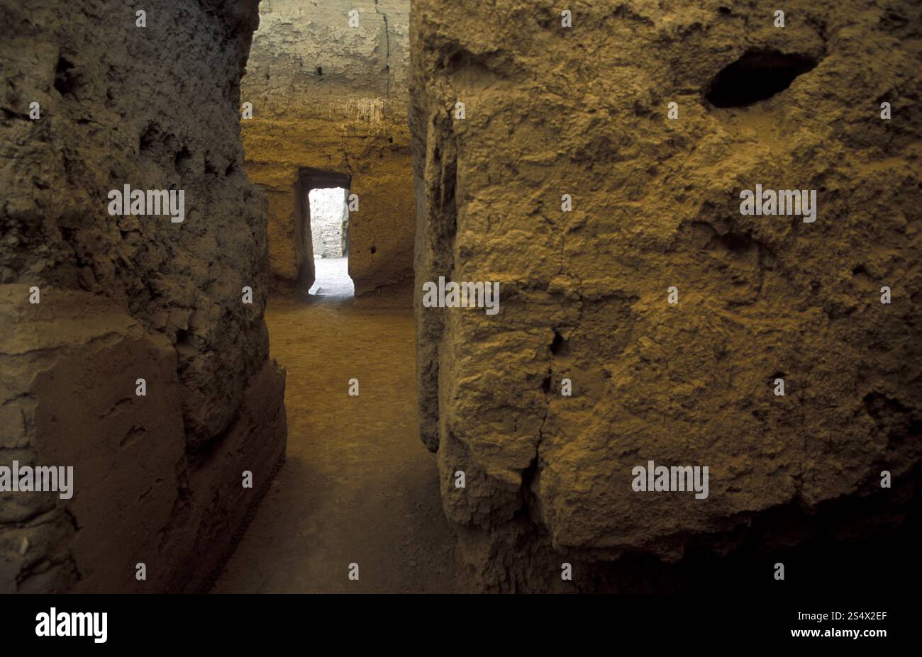 Les ruines de Dura Europos près du village d'Abu Kamal dans l'est de la Syrie au moyen-Orient. MOYEN-ORIENT SYRIE ABU KAMAL DURA EUROPOS RUINES Banque D'Images