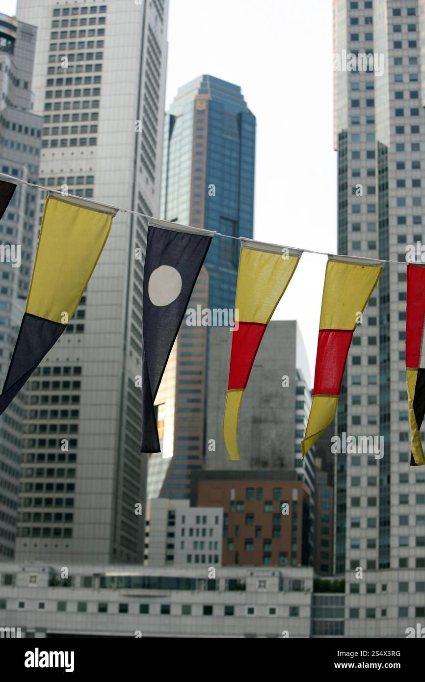 Le quater de la Banque au bord de la rivière Singapour et Marina Bay dans la ville de Singapour dans le sud-astasie. ASIE SINGAPOUR VILLE CENTRE-VILLE PAYSAGE URBAIN Banque D'Images