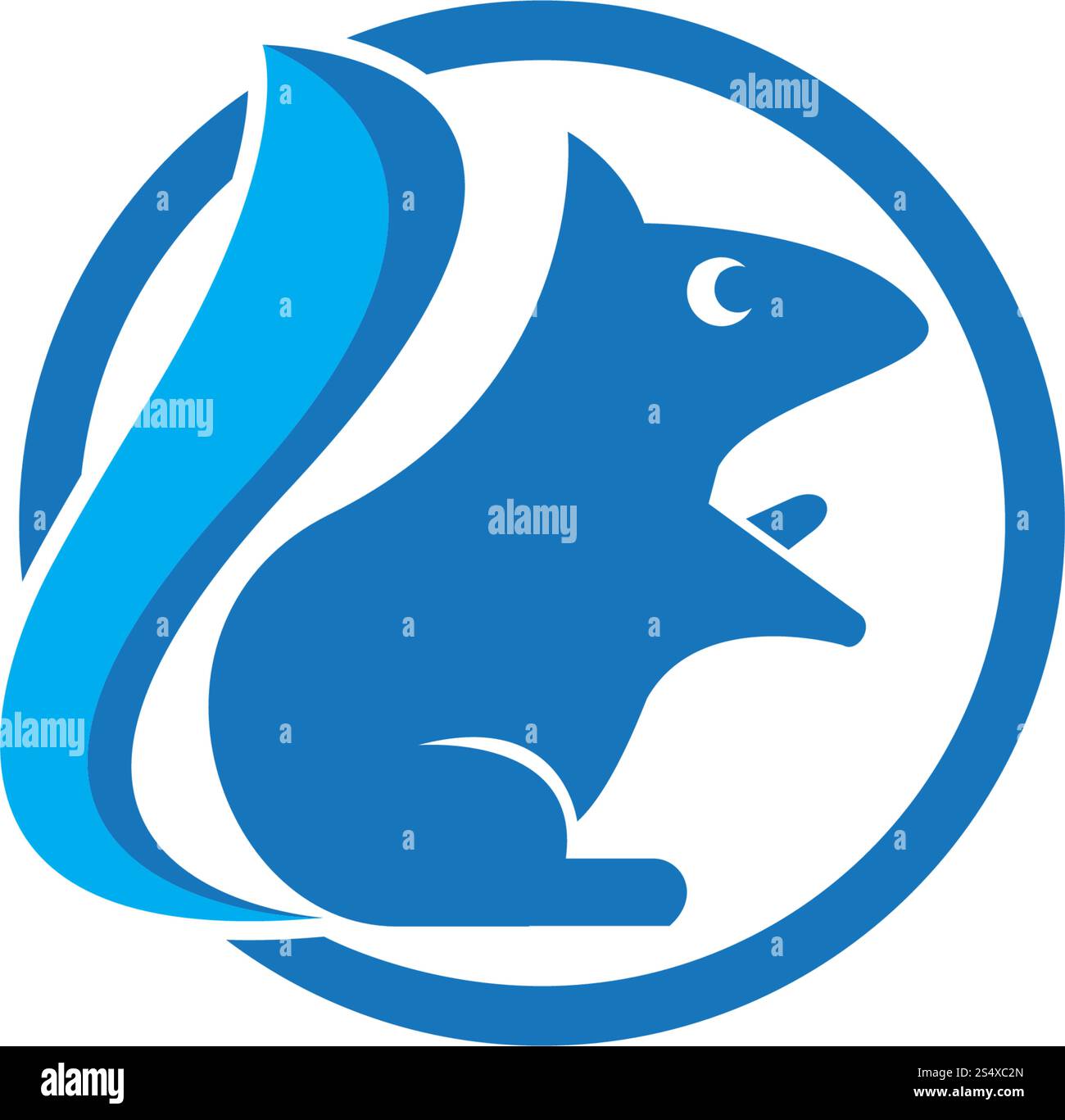 Conception de modèle de vecteur de logo écureuil Illustration de Vecteur