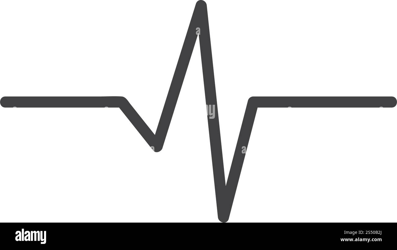 Illustration de l'onde sonore icône vecteur logo template Illustration de Vecteur