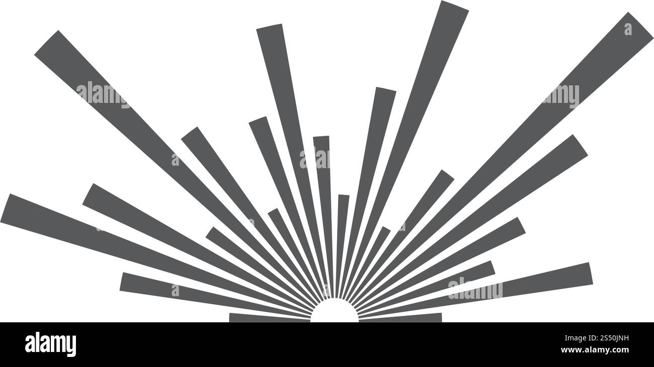 Illustration de l'onde sonore icône vecteur logo template Illustration de Vecteur