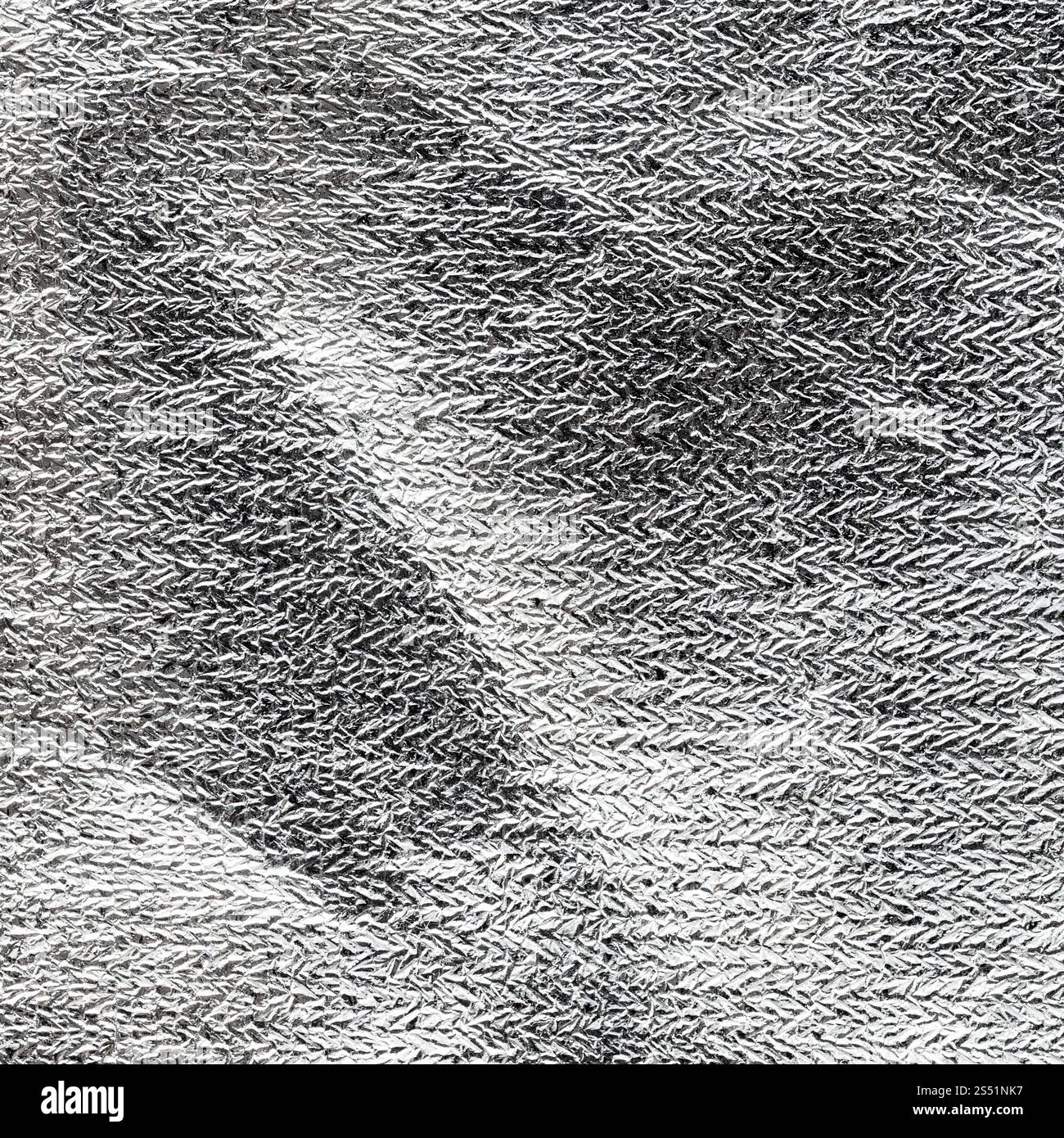 Fond carré de tissu gris brillant close up Banque D'Images