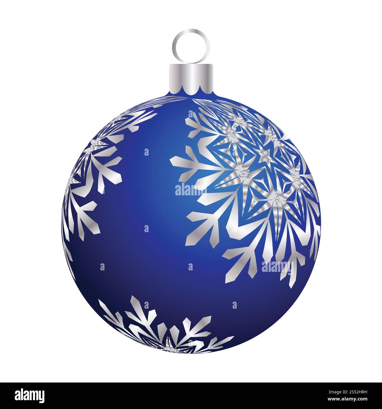 Boule de Noël (nouvel an). Couleur sur blanc. Illustration vectorielle. Banque D'Images