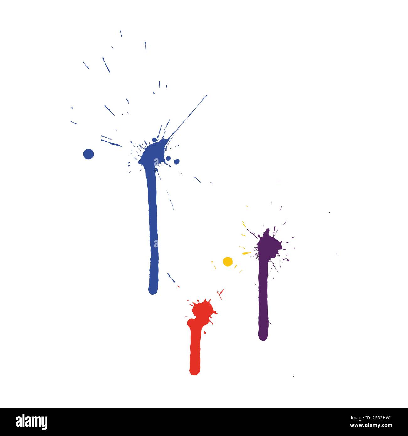 Motif grunge. Couleur sur blanc. Illustration vectorielle. Banque D'Images