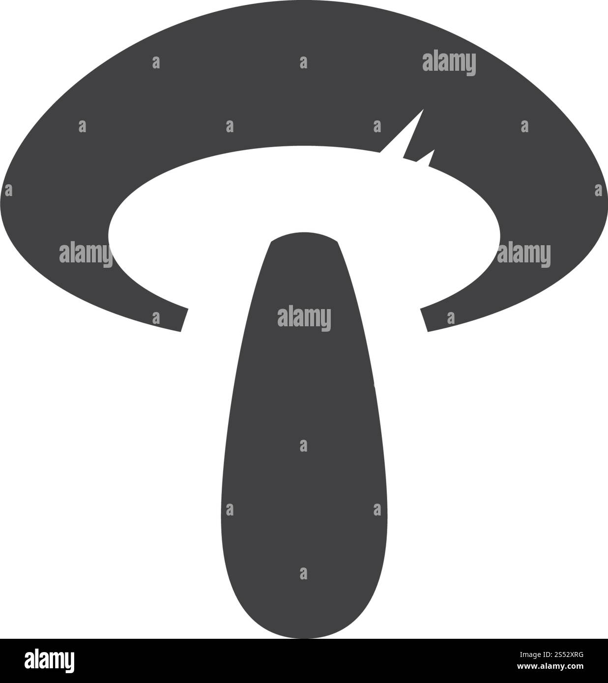 modèle vectoriel de logo de champignon sain Illustration de Vecteur