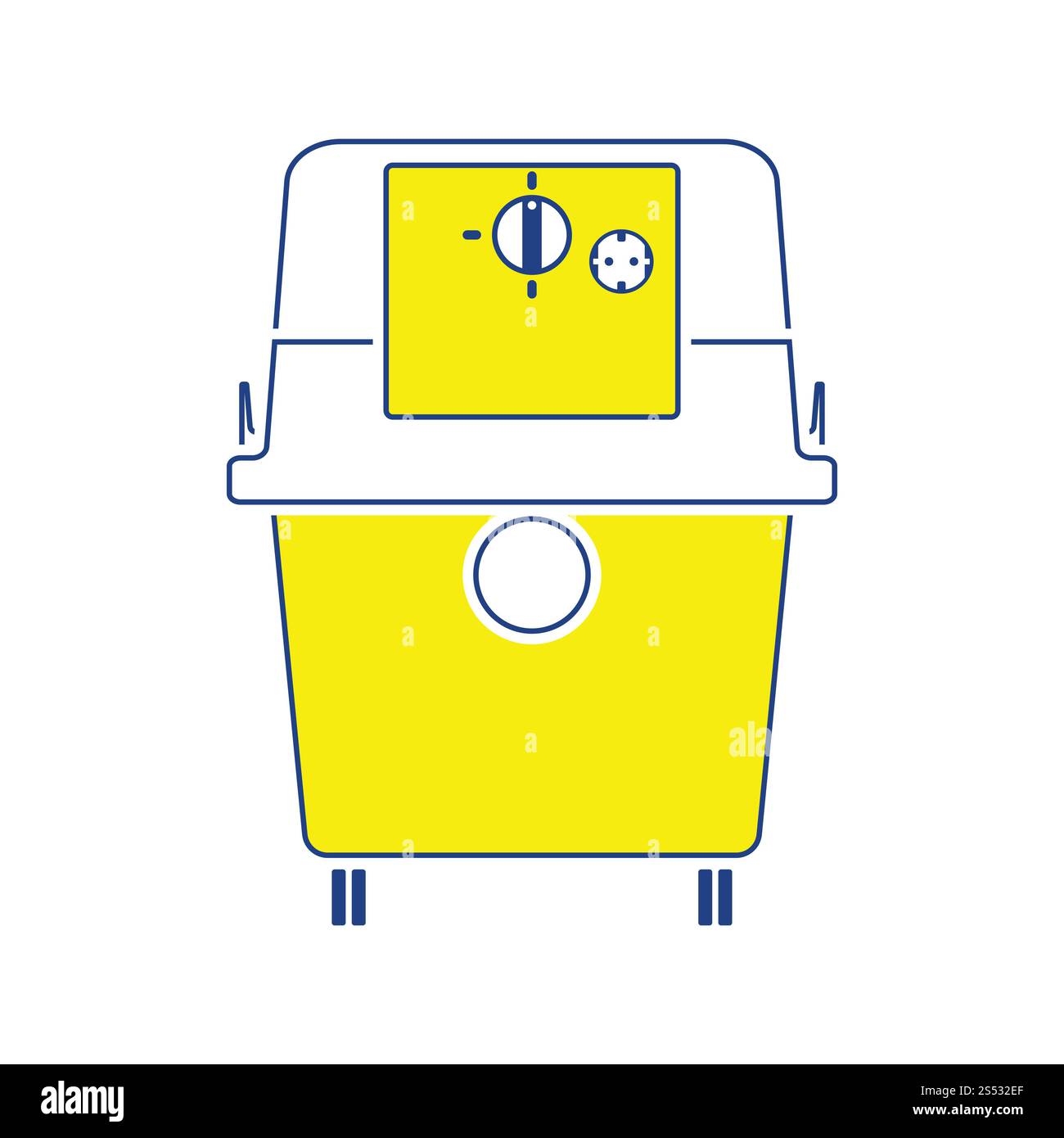 Icône de l'aspirateur. Fine ligne design. Vector illustration. Banque D'Images
