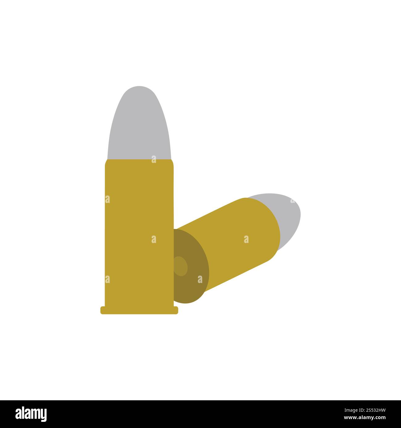 L'icône de balles de pistolet. Télévision couleur design. Vector illustration. Banque D'Images