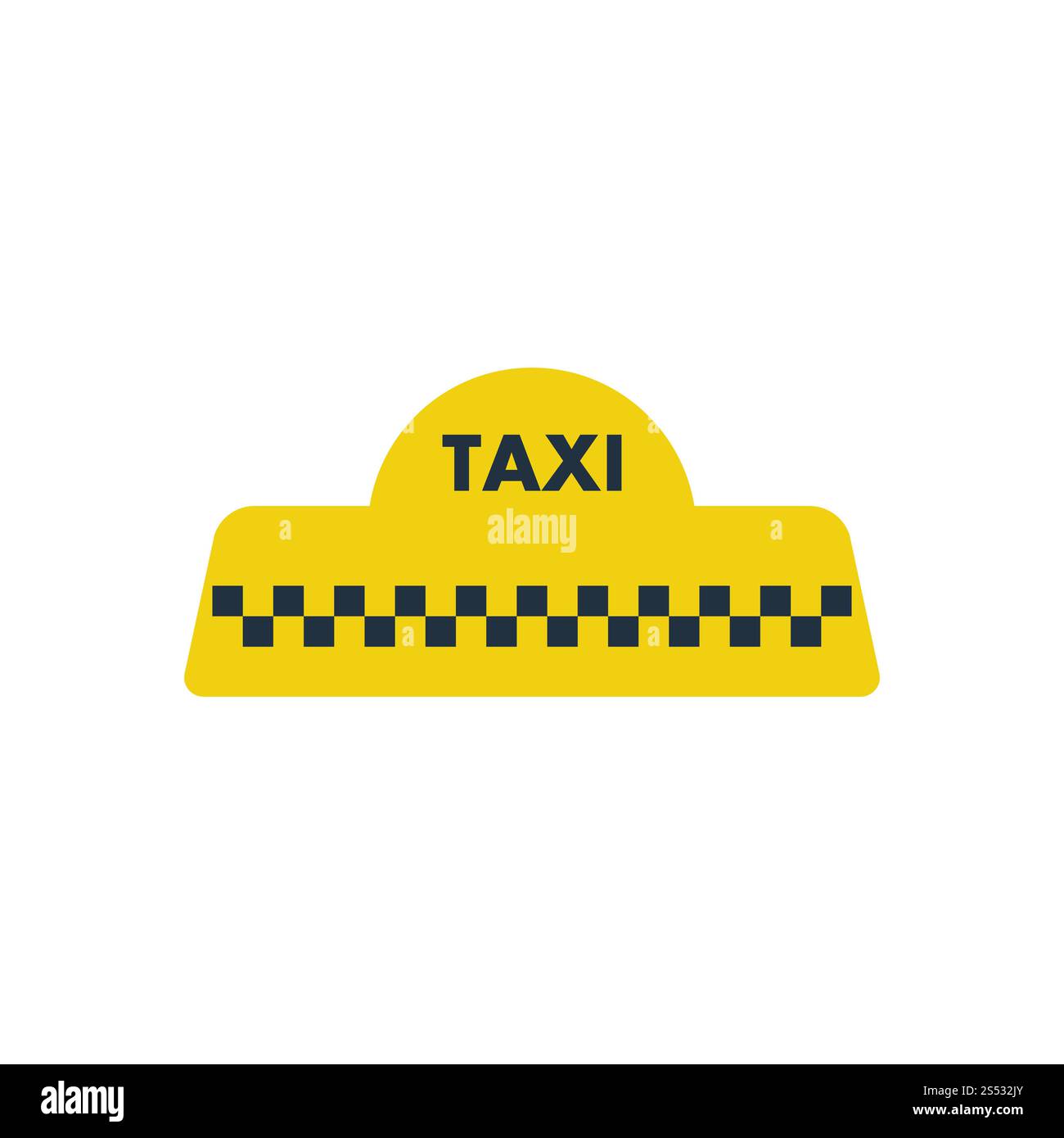 Toit Taxi icône. Télévision couleur design. Vector illustration. Banque D'Images