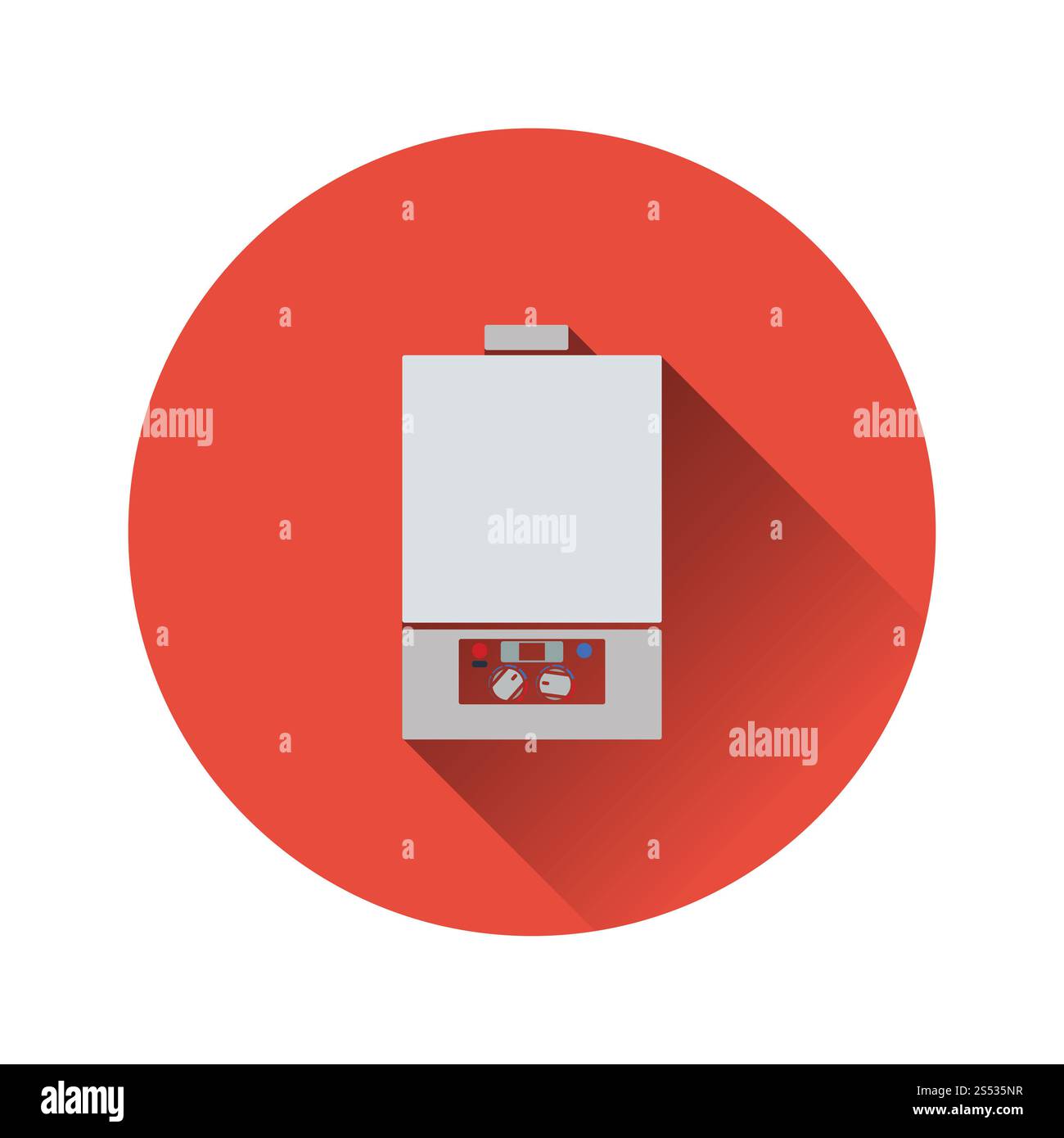 L'icône de chaudière à gaz. Télévision couleur design. Vector illustration. Banque D'Images
