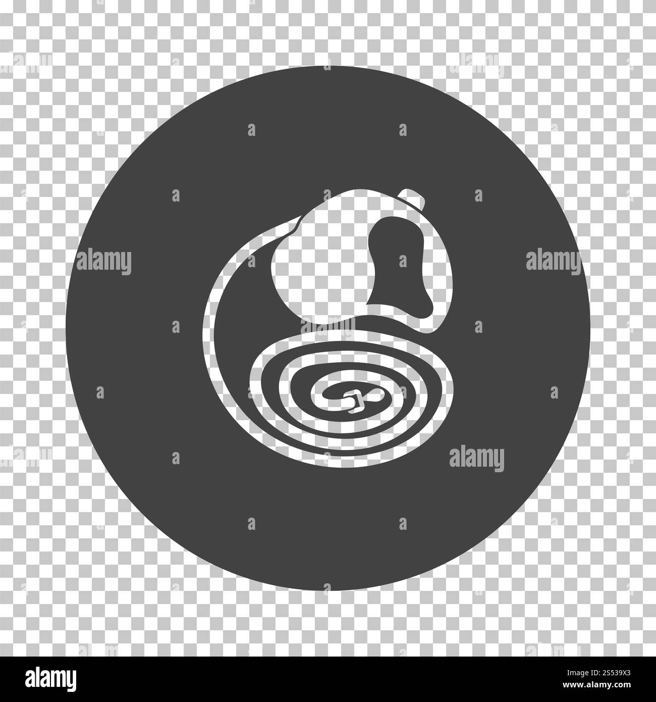 L'icône de plomb de chien. Soustraire le design stencil sur grille de transparence. Vector illustration. Banque D'Images