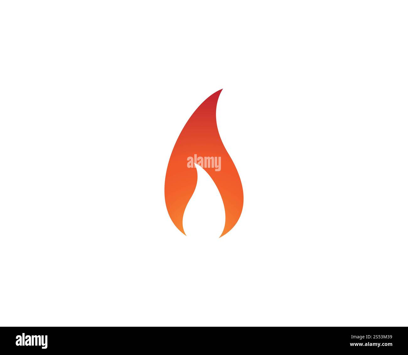 Feu flamme Modèle Logo Icône vecteur Pétrole, gaz et énergie concept logo Banque D'Images