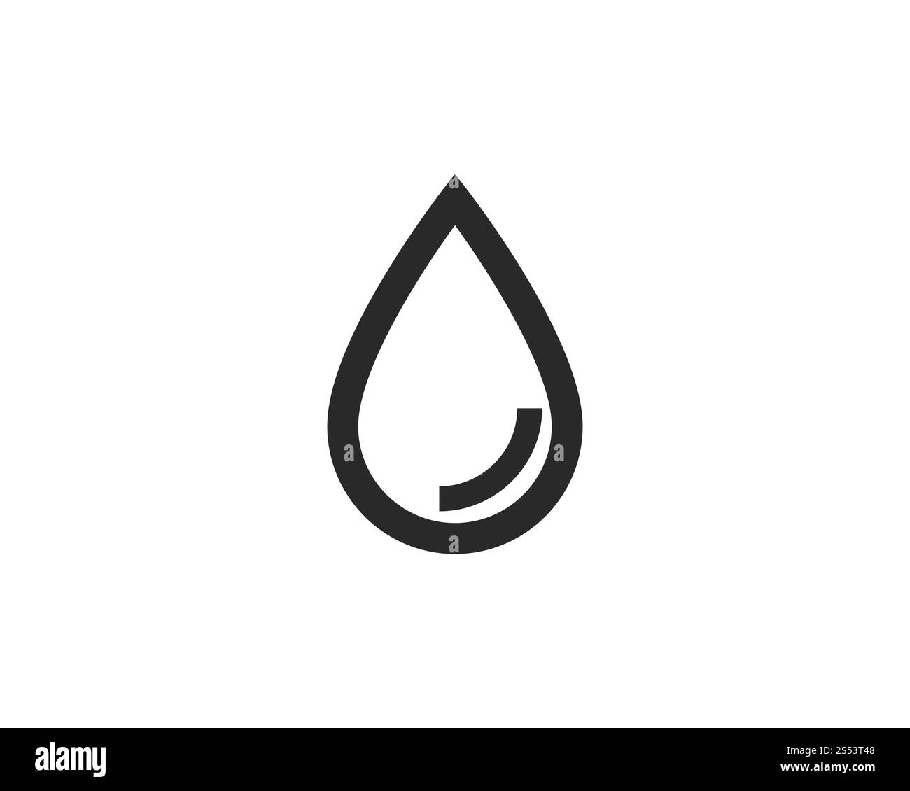 Goutte d'eau Modèle Logo vector illustration design Banque D'Images