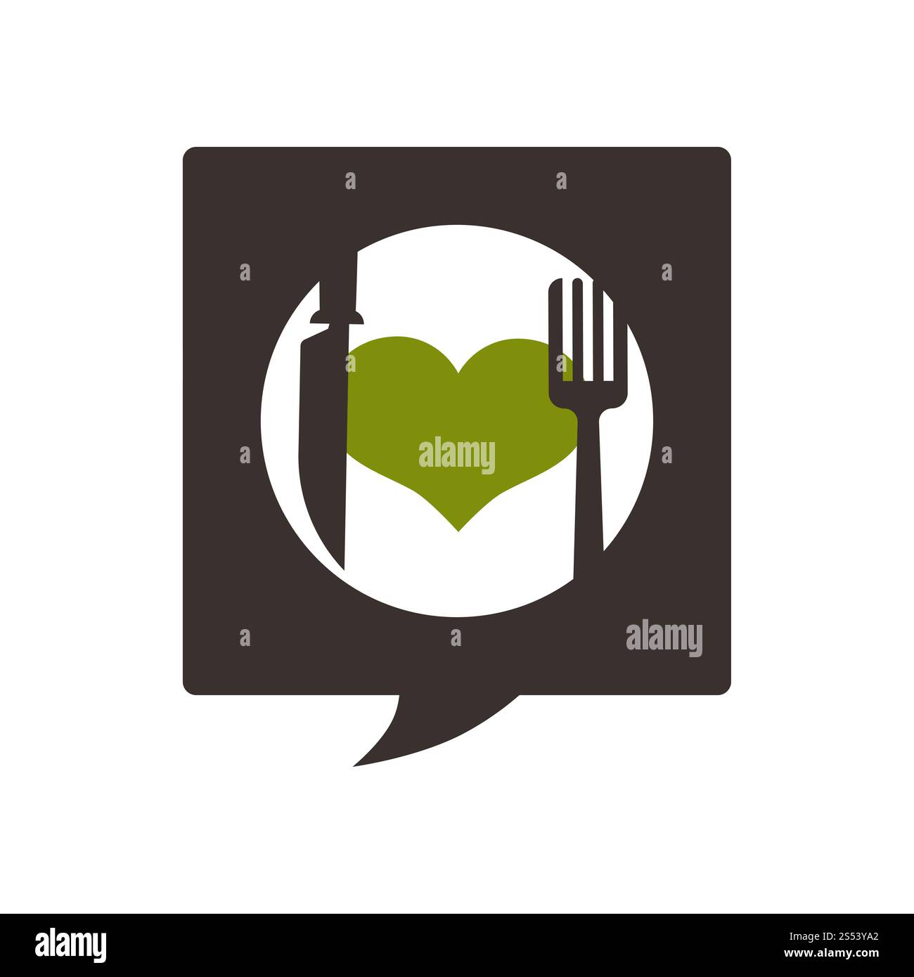 Nourriture d'abonnement, produits de feuillage de feuilles fraîches, cuillère sur affiche avec vecteur de texte. Mode de vie naturel, repas sain avec des nutriments, des vitamines et Banque D'Images