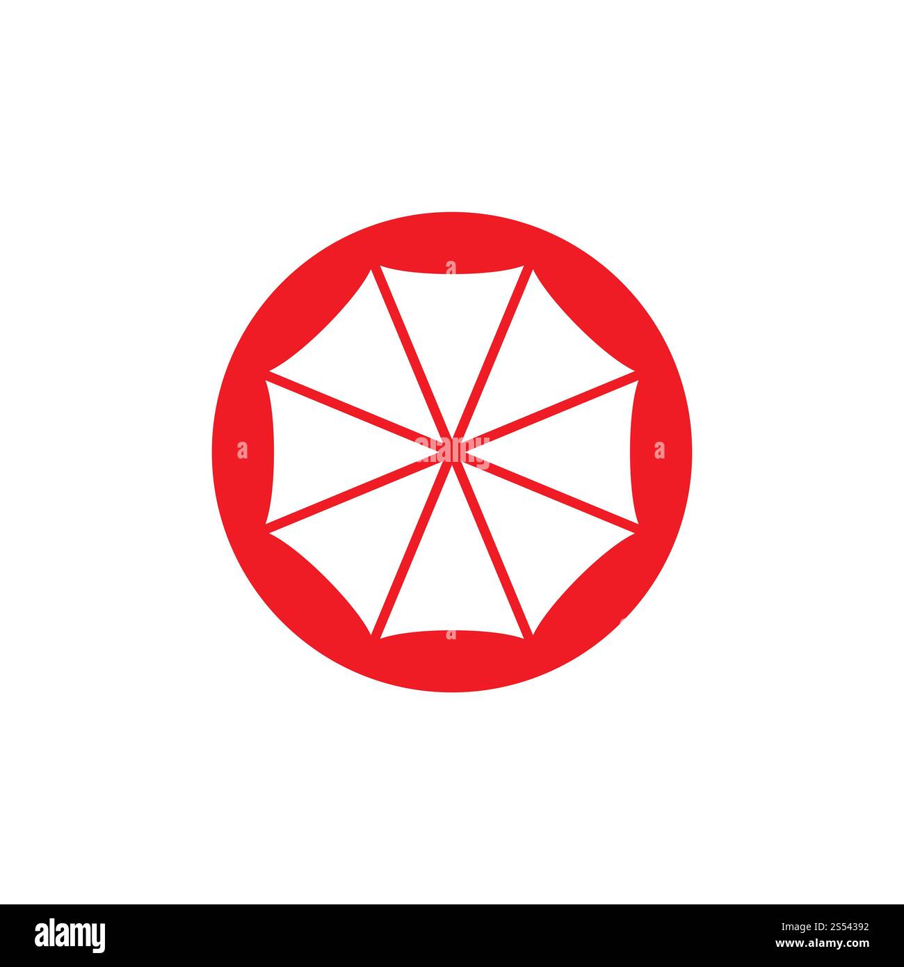 illustration de modèle de vecteur de logo de parapluie Banque D'Images