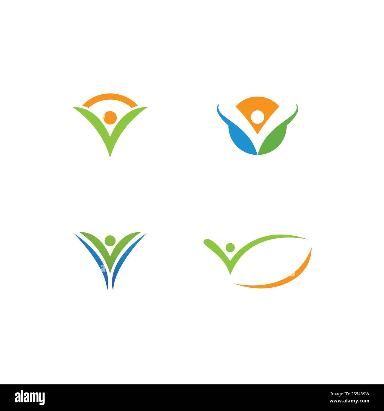 Vecteur de modèle de logo de la vie saine Banque D'Images