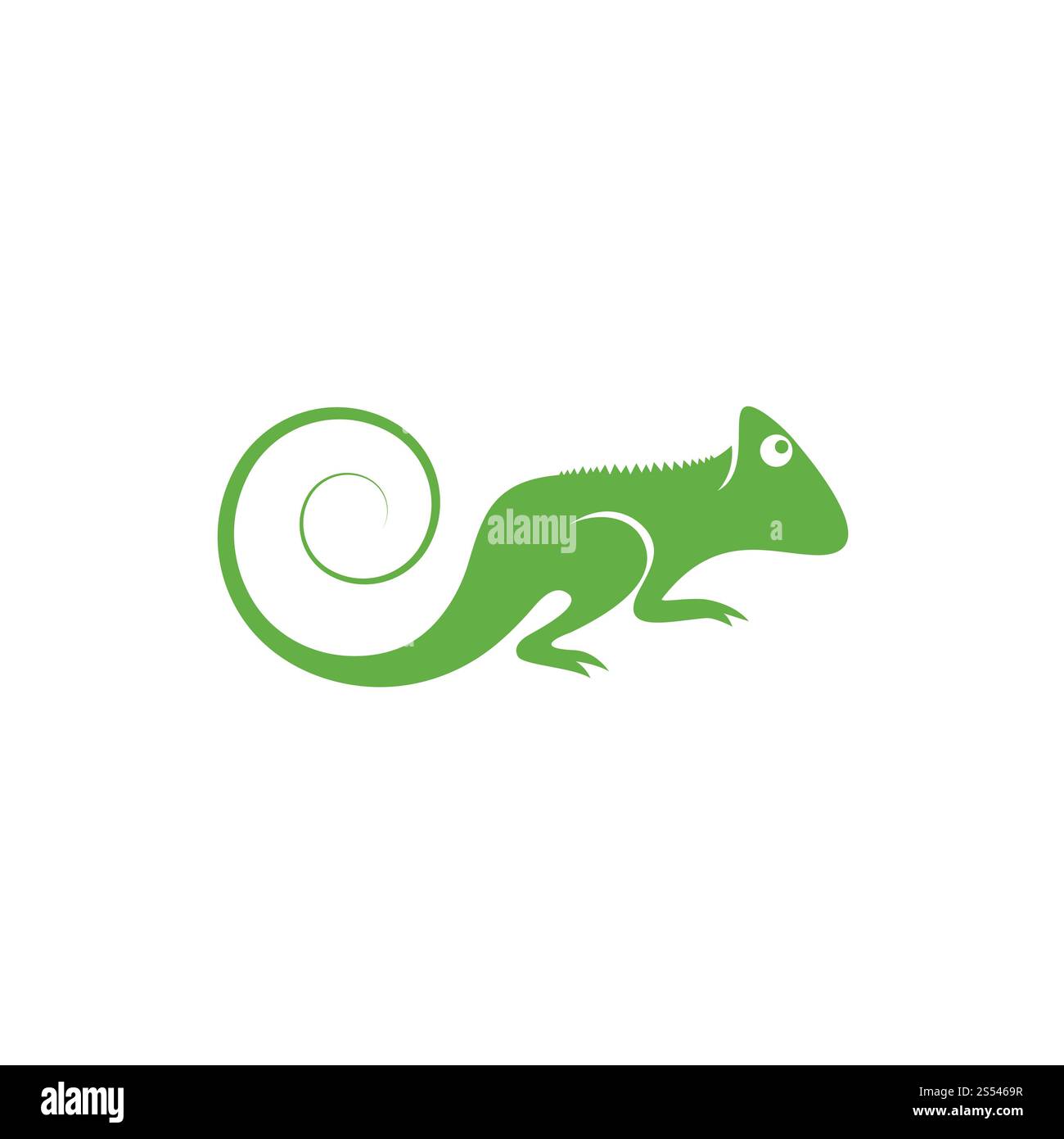 Modèle de logo d'illustration vectorielle Lizard Banque D'Images