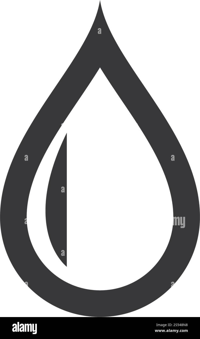 Goutte d'eau Modèle Logo vector illustration design Illustration de Vecteur