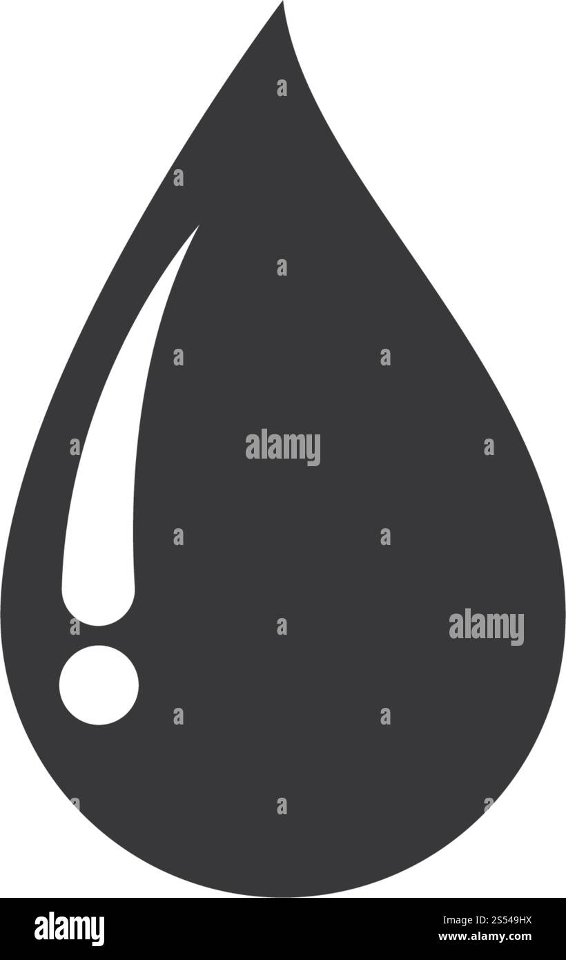 Goutte d'eau Modèle Logo vector illustration design Illustration de Vecteur