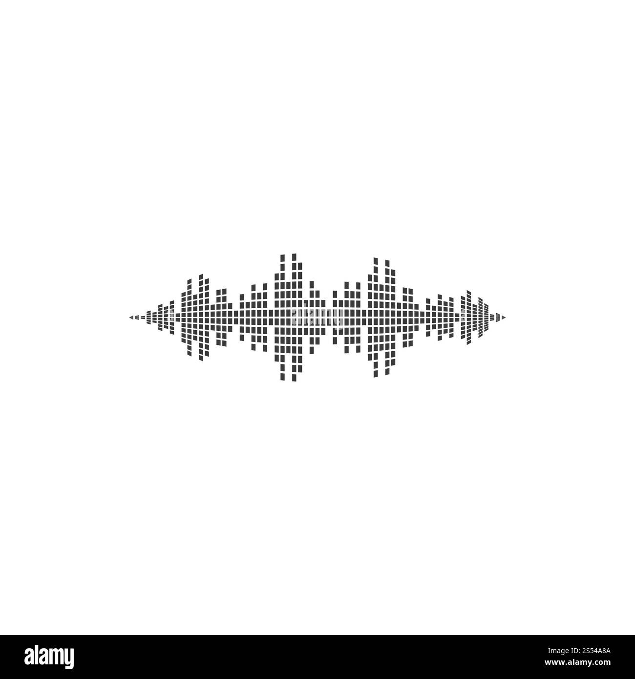 Sound Wave modèle vectoriel logo Banque D'Images