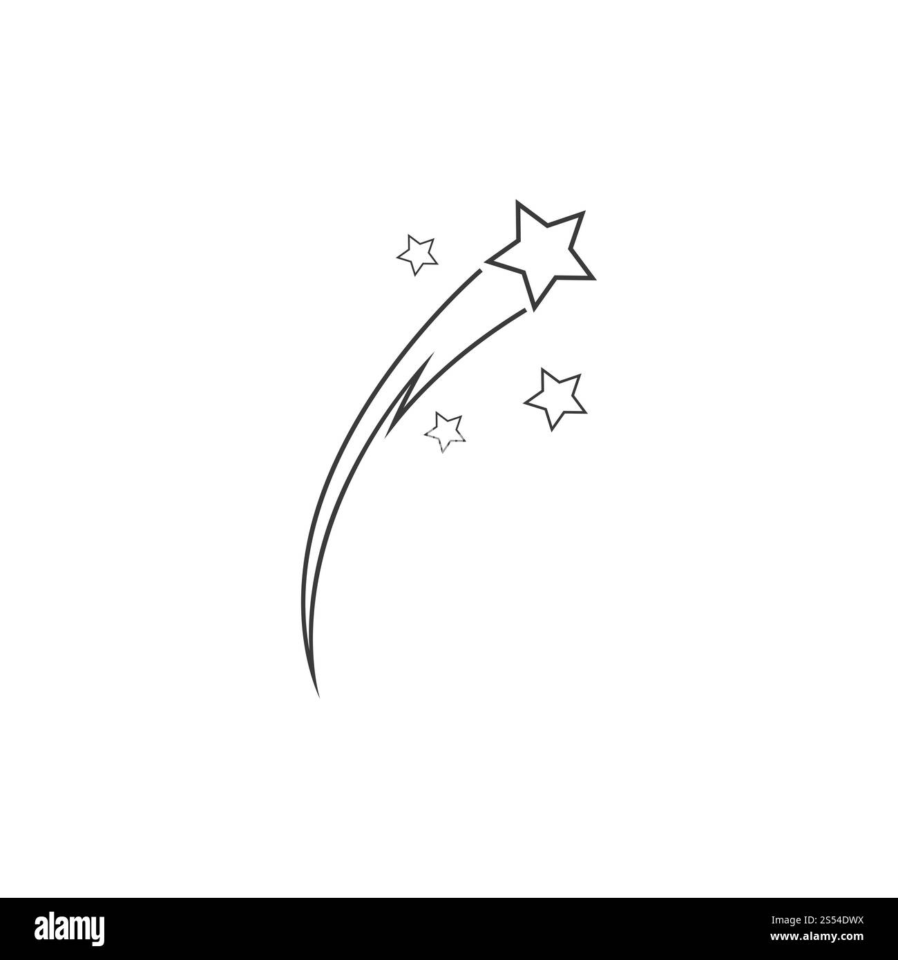 Logo Star icône vecteur modèle illustration design Banque D'Images