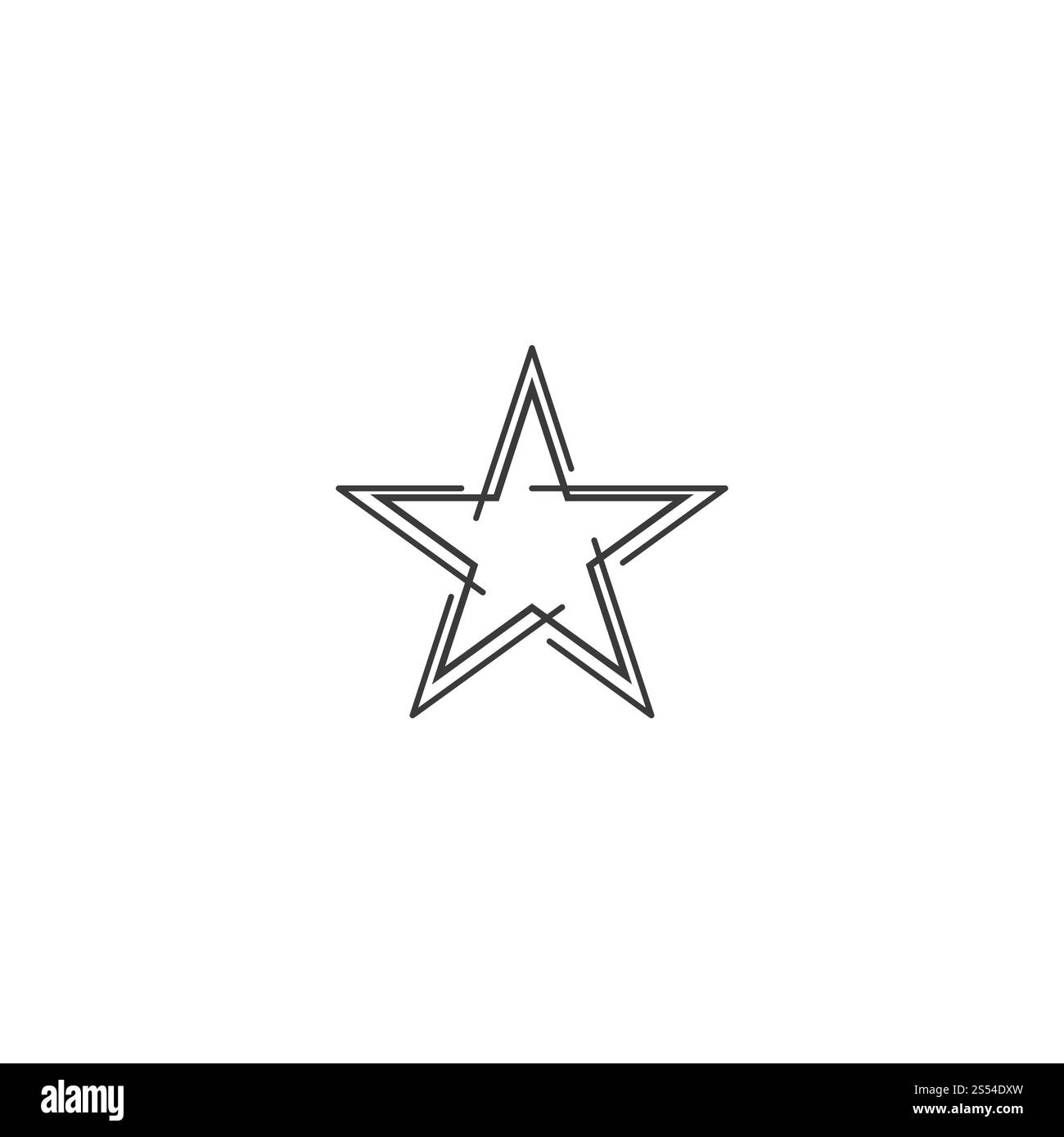 Logo Star icône vecteur modèle illustration design Banque D'Images