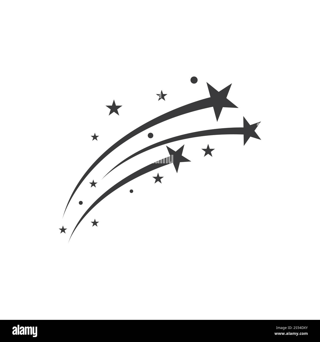 Logo Star icône vecteur modèle illustration design Banque D'Images