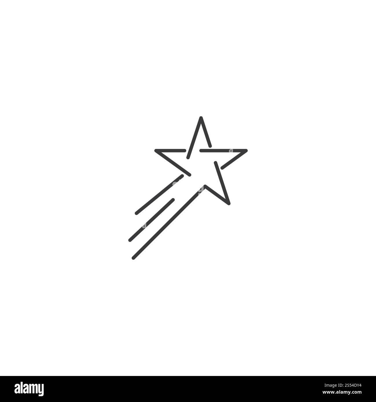 Logo Star icône vecteur modèle illustration design Banque D'Images