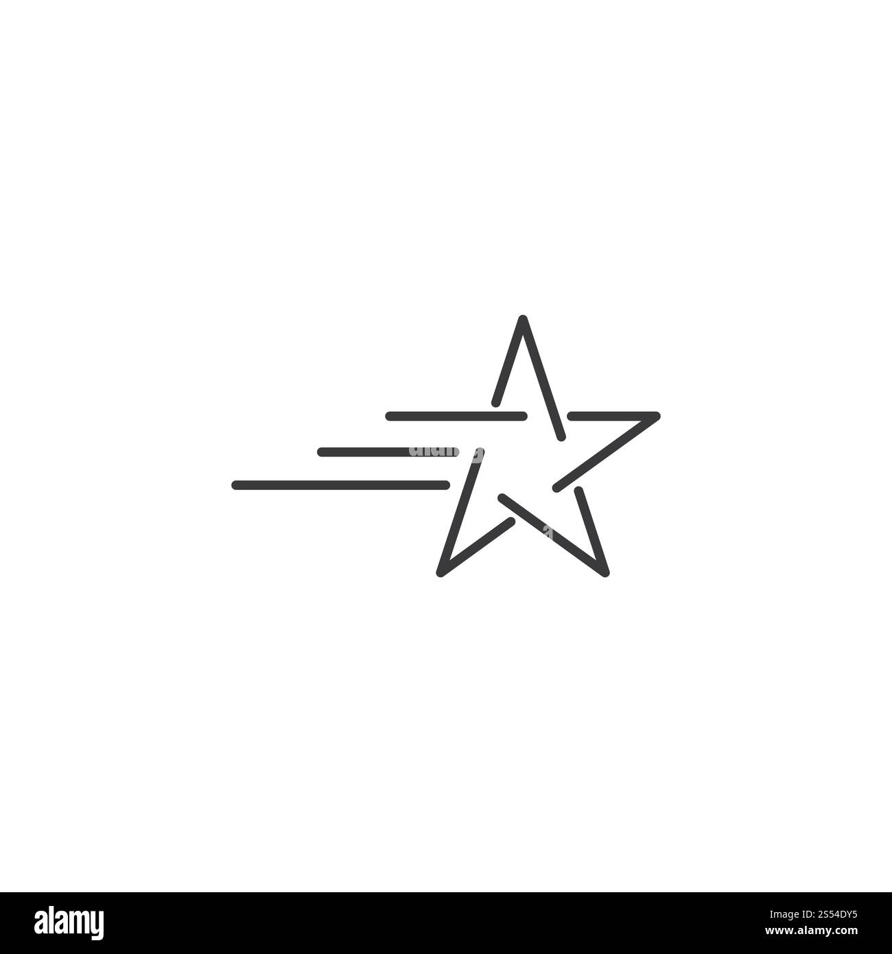 Logo Star icône vecteur modèle illustration design Banque D'Images