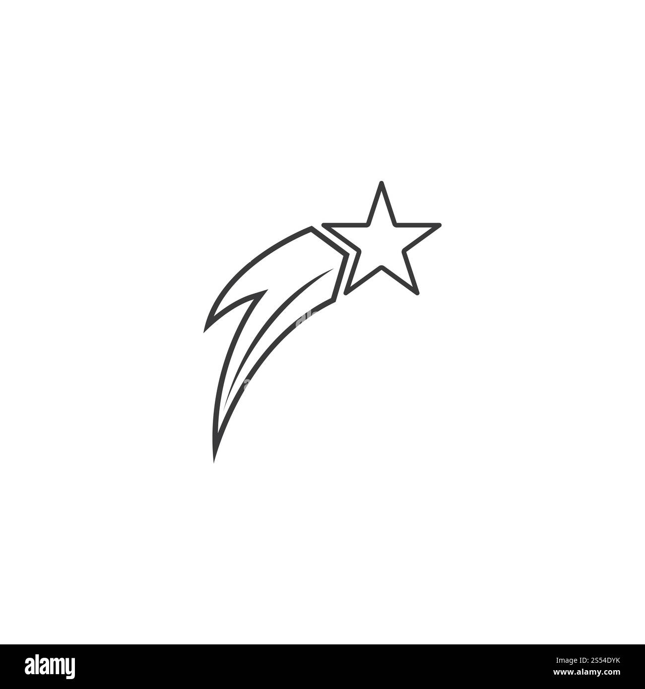 Logo Star icône vecteur modèle illustration design Banque D'Images
