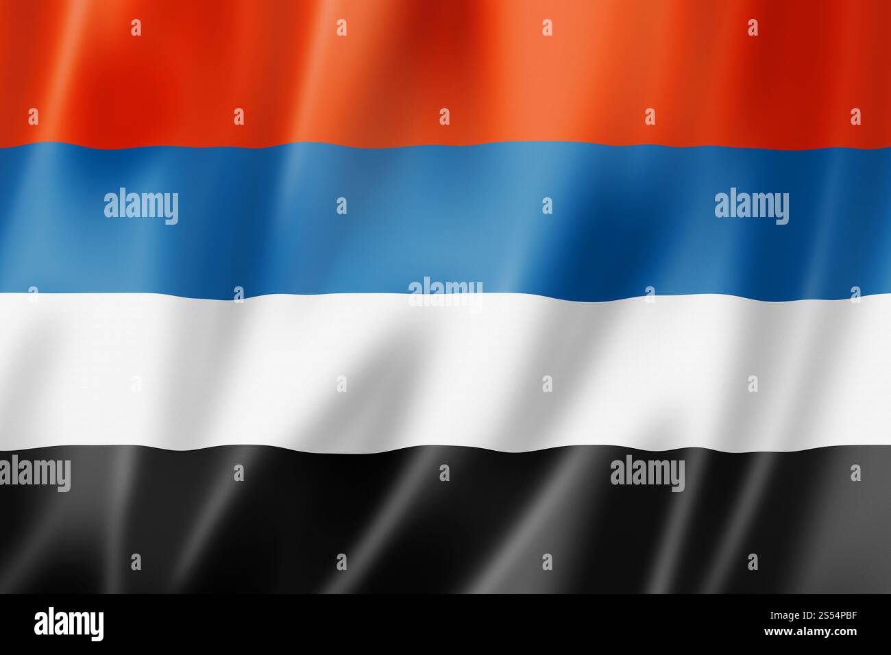 Drapeau ethnique colombien indigène, Amérique du Sud. Illustration 3D. Drapeau ethnique colombien indigène, Amérique du Sud Banque D'Images