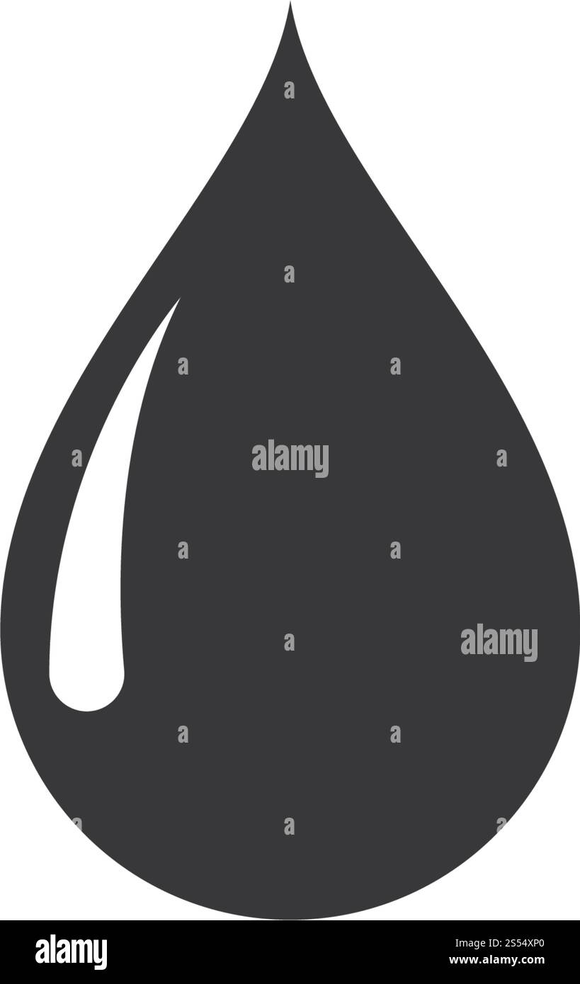 Goutte d'eau Modèle Logo vector illustration design Illustration de Vecteur