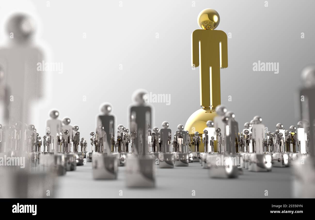 Le monument de succès en tant que concept Banque D'Images