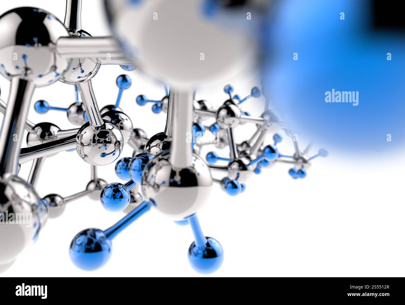 Molécule 3d avec les couleurs rouge vert bleu Banque D'Images