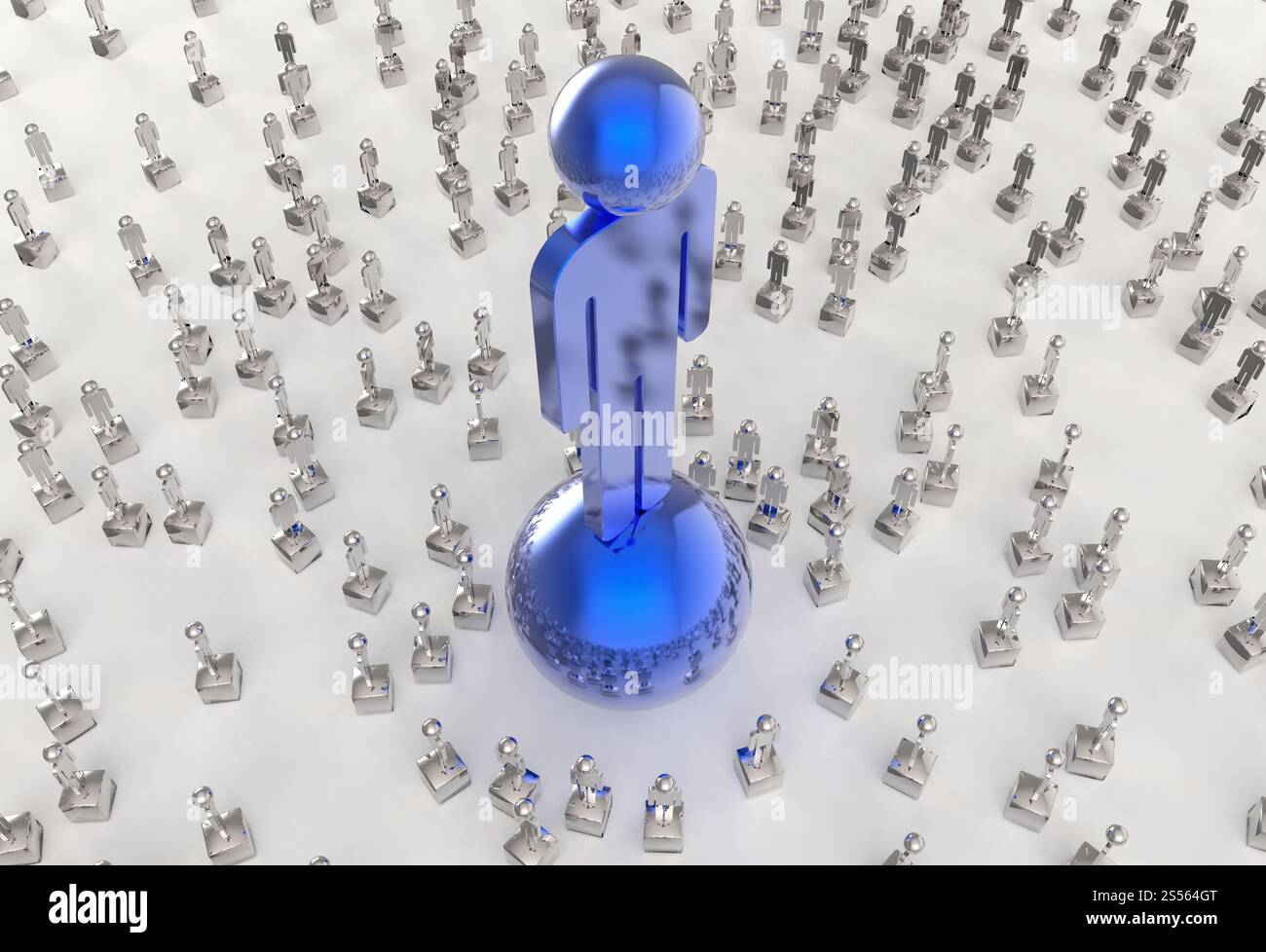 Le monument de succès en tant que concept Banque D'Images