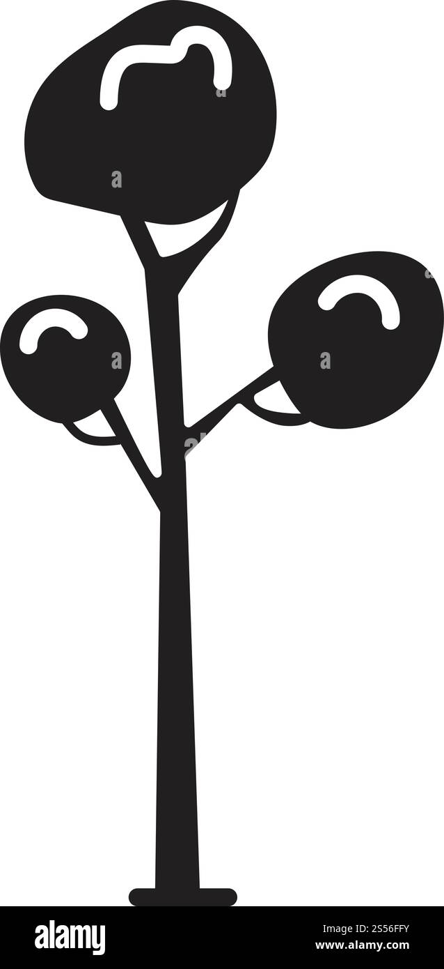 Icône parquer l'arbre. Illustration simple de l'icône de vecteur d'arbre de parc pour la conception de Web isolé sur fond blanc. Icône d'arbre de parc, style simple Illustration de Vecteur