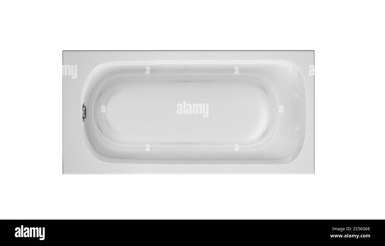 baignoire isolée sur fond blanc. baignoire sur fond blanc Banque D'Images