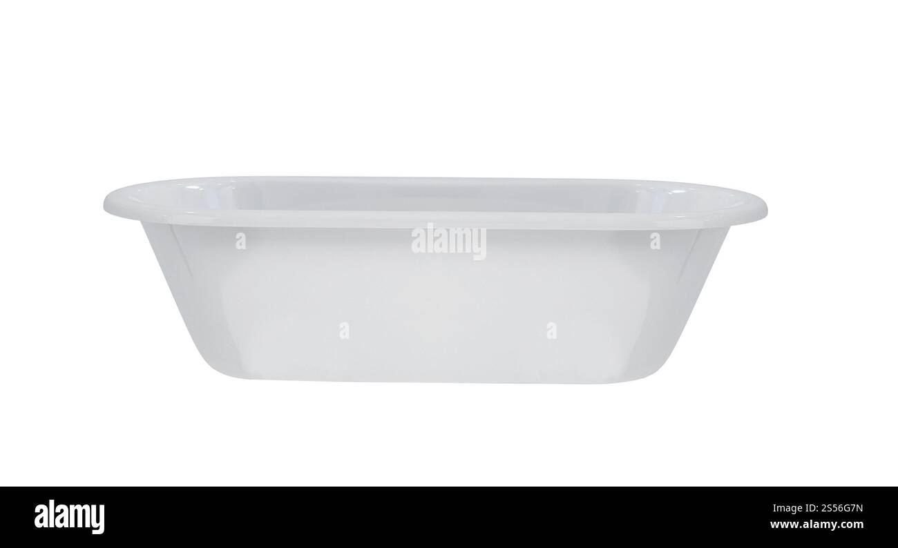baignoire isolée sur fond blanc. baignoire Banque D'Images