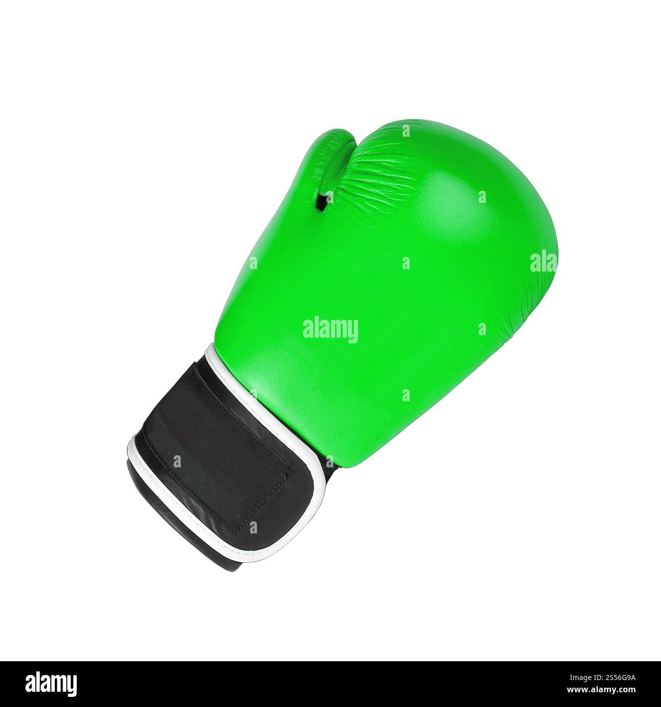 Gant de boxe isolé sur fond blanc. Gant de boxe Banque D'Images