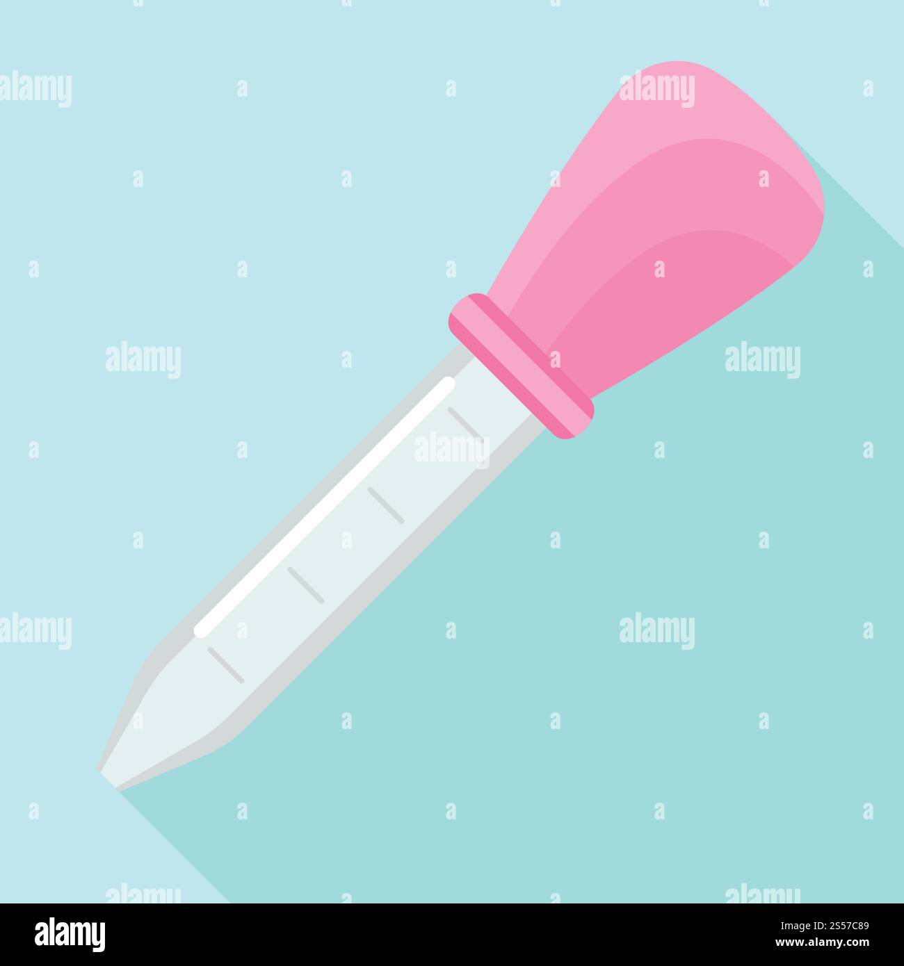 Icône de pipette chimique. Illustration plate de l'icône de vecteur de pipette chimique pour la conception de Web. Icône de pipette chimique, style plat Illustration de Vecteur