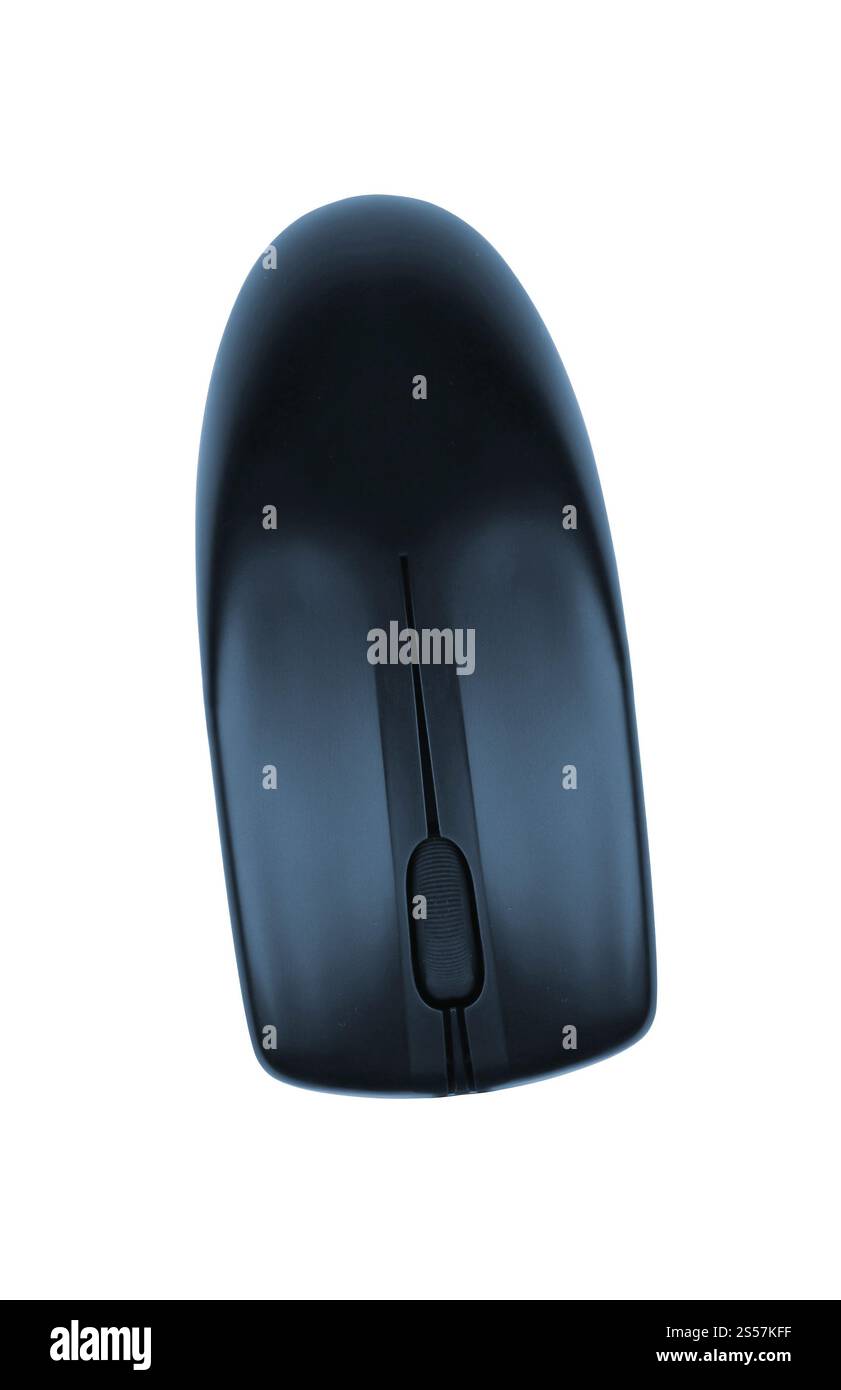Souris d'ordinateur sans fil isolée sur blanc. Souris d'ordinateur sans fil Banque D'Images