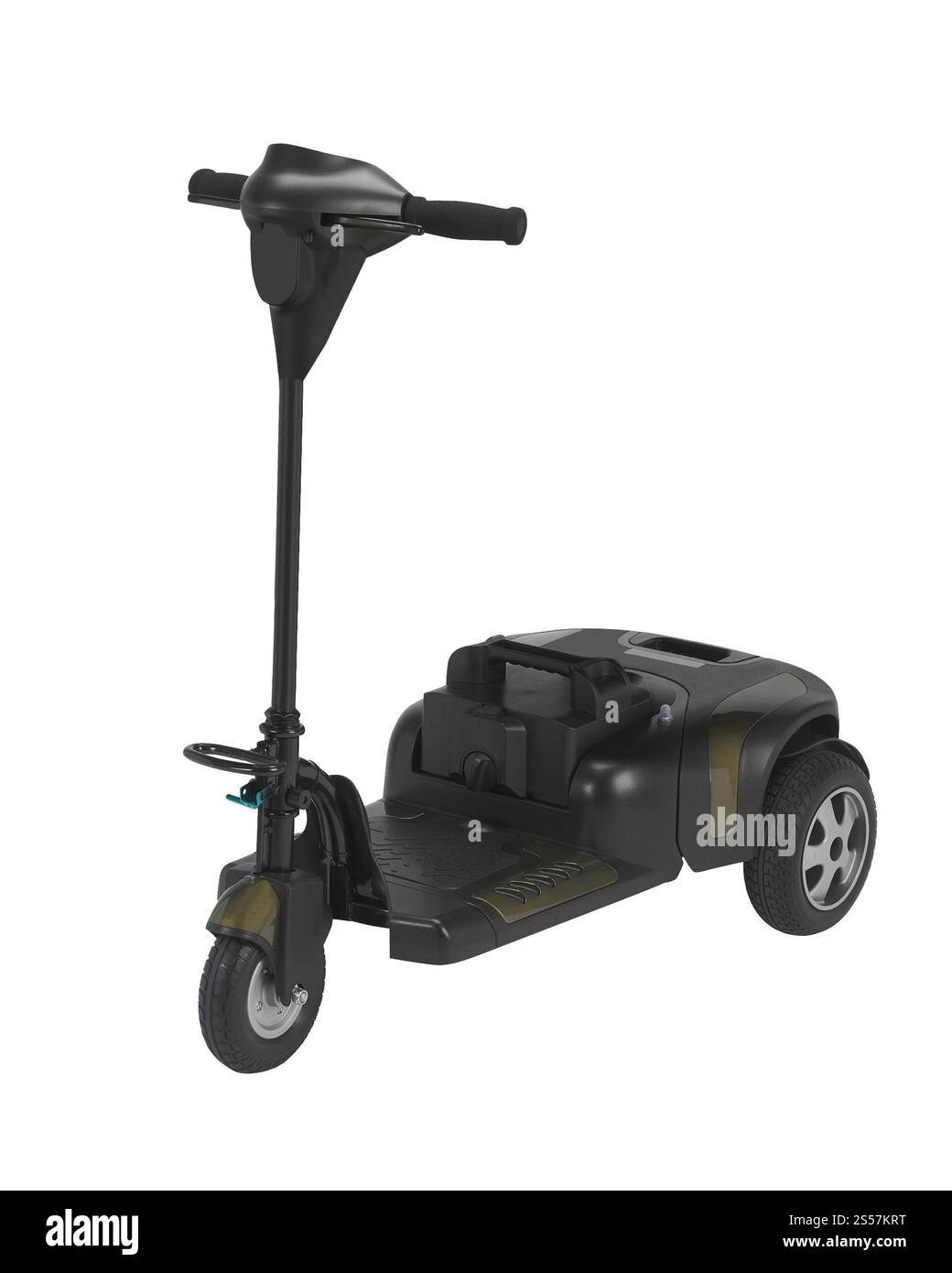 scooter électrique isolé sur fond blanc. scooter electrique Banque D'Images