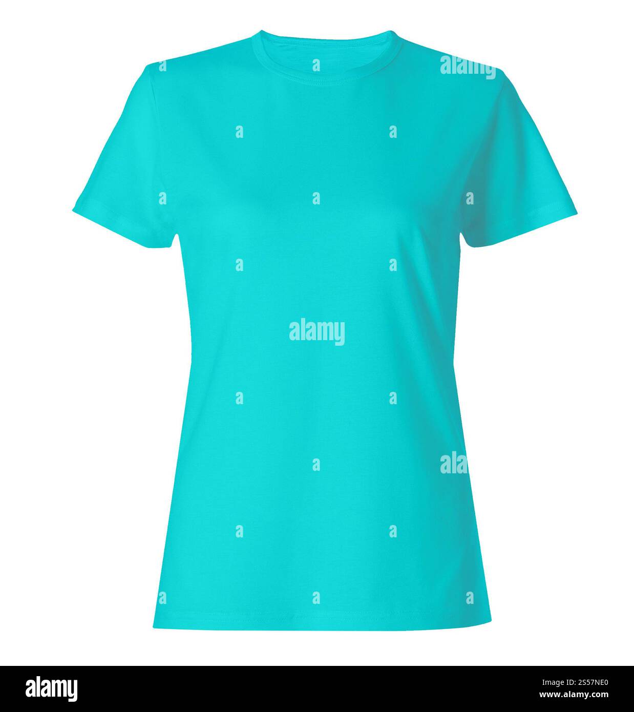 modèle de chemise bleue isolé sur blanc. modèle de chemise bleue Banque D'Images