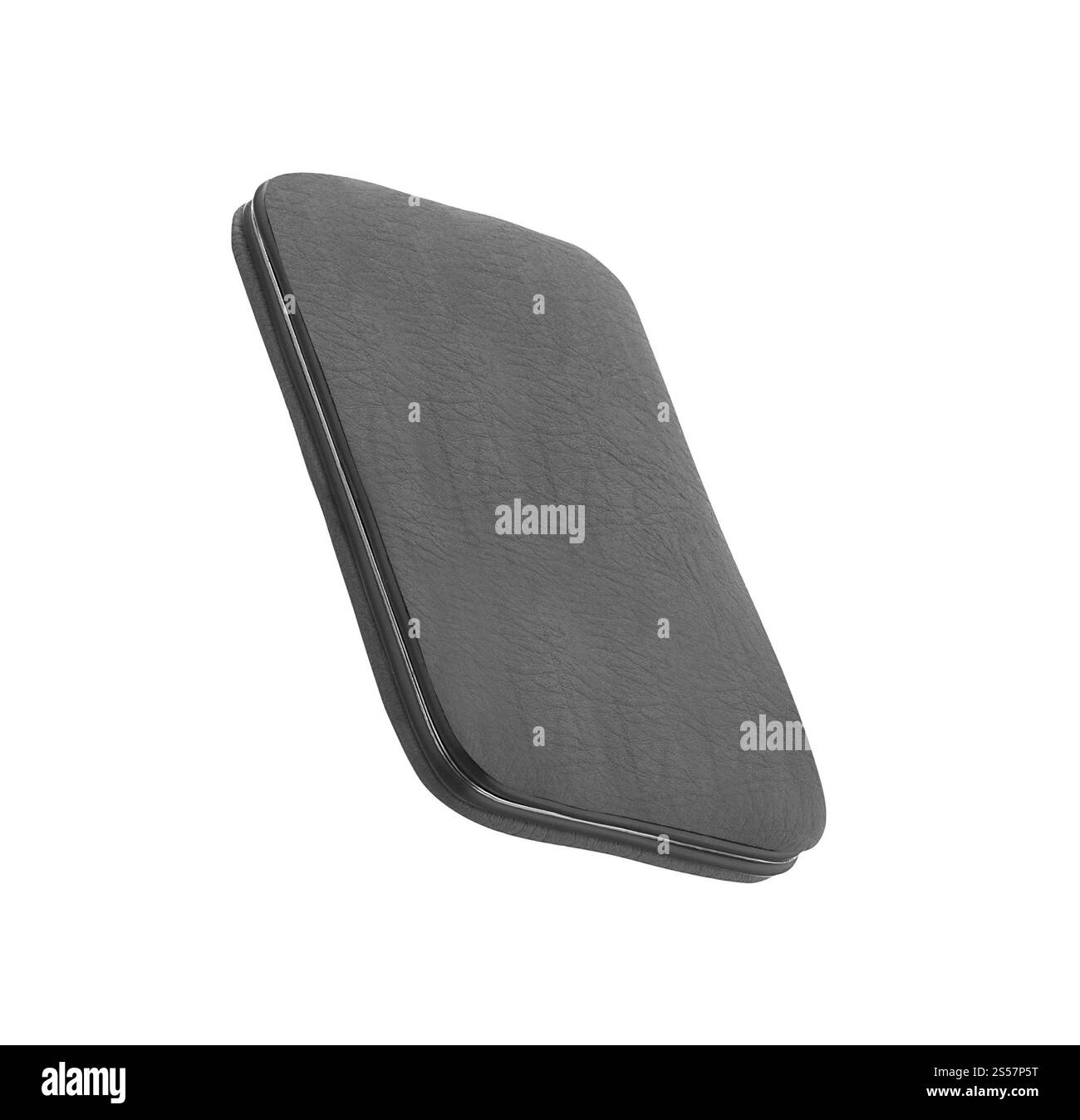 Étui de téléphone portable sur fond blanc. ETUI pour téléphone mobile Banque D'Images