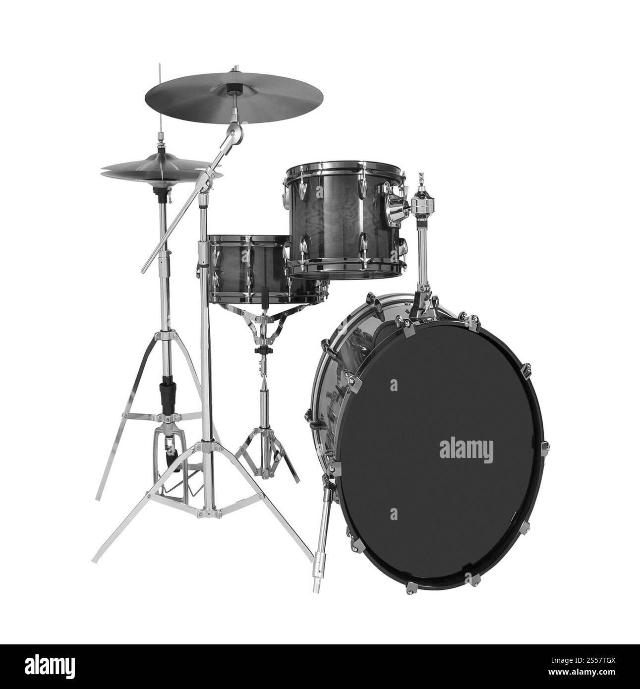 tambours isolés sur fond blanc. fûts isolés Banque D'Images