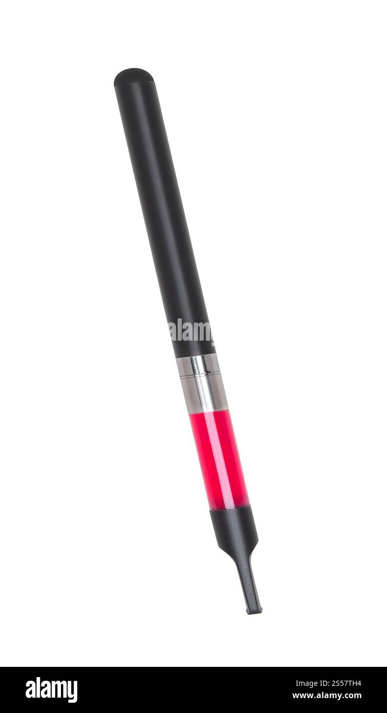 cigarette électronique isolée sur fond blanc. cigarette électronique isolée Banque D'Images