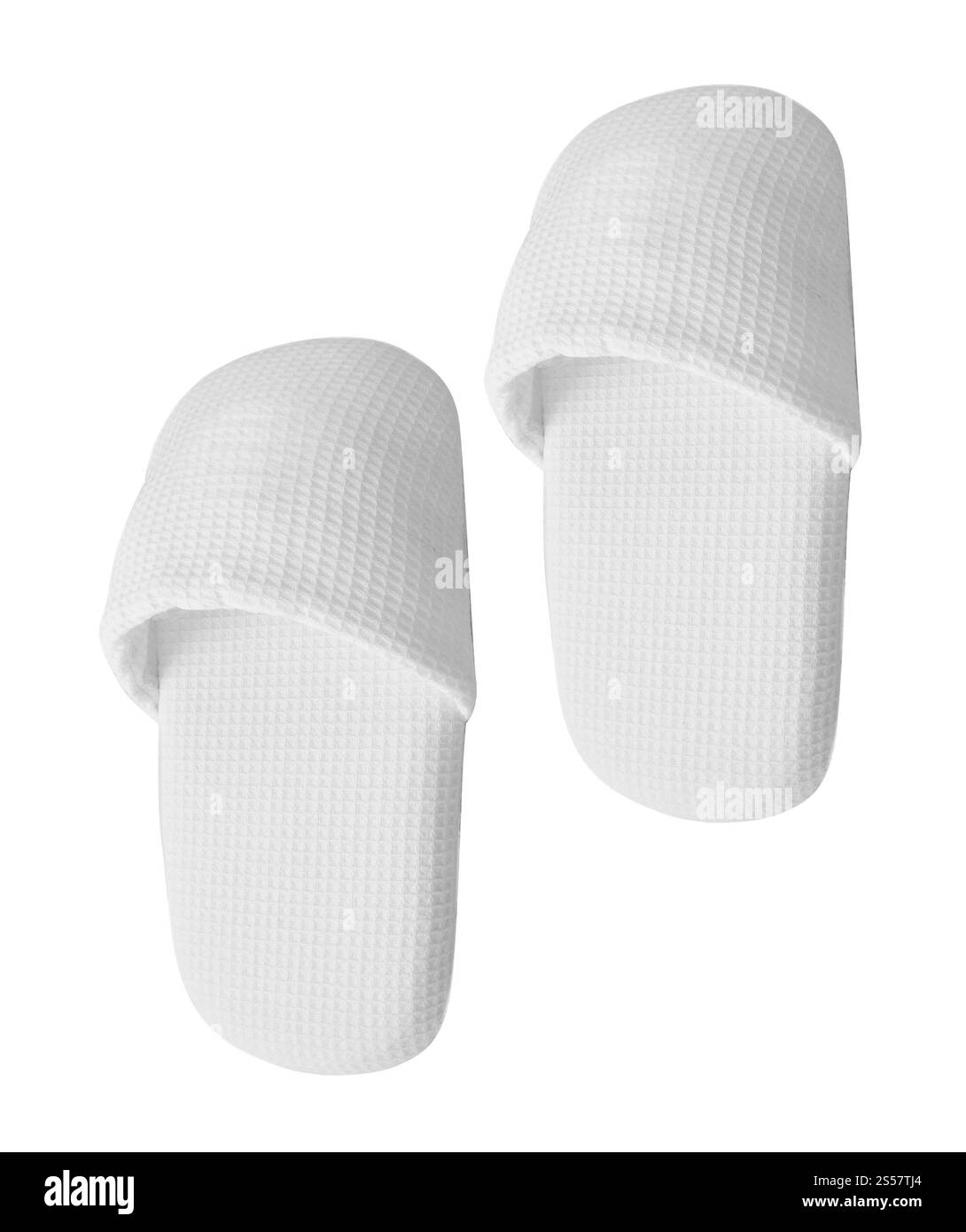 pantoufles maison isolées sur blanc. pantoufles maison isolées Banque D'Images