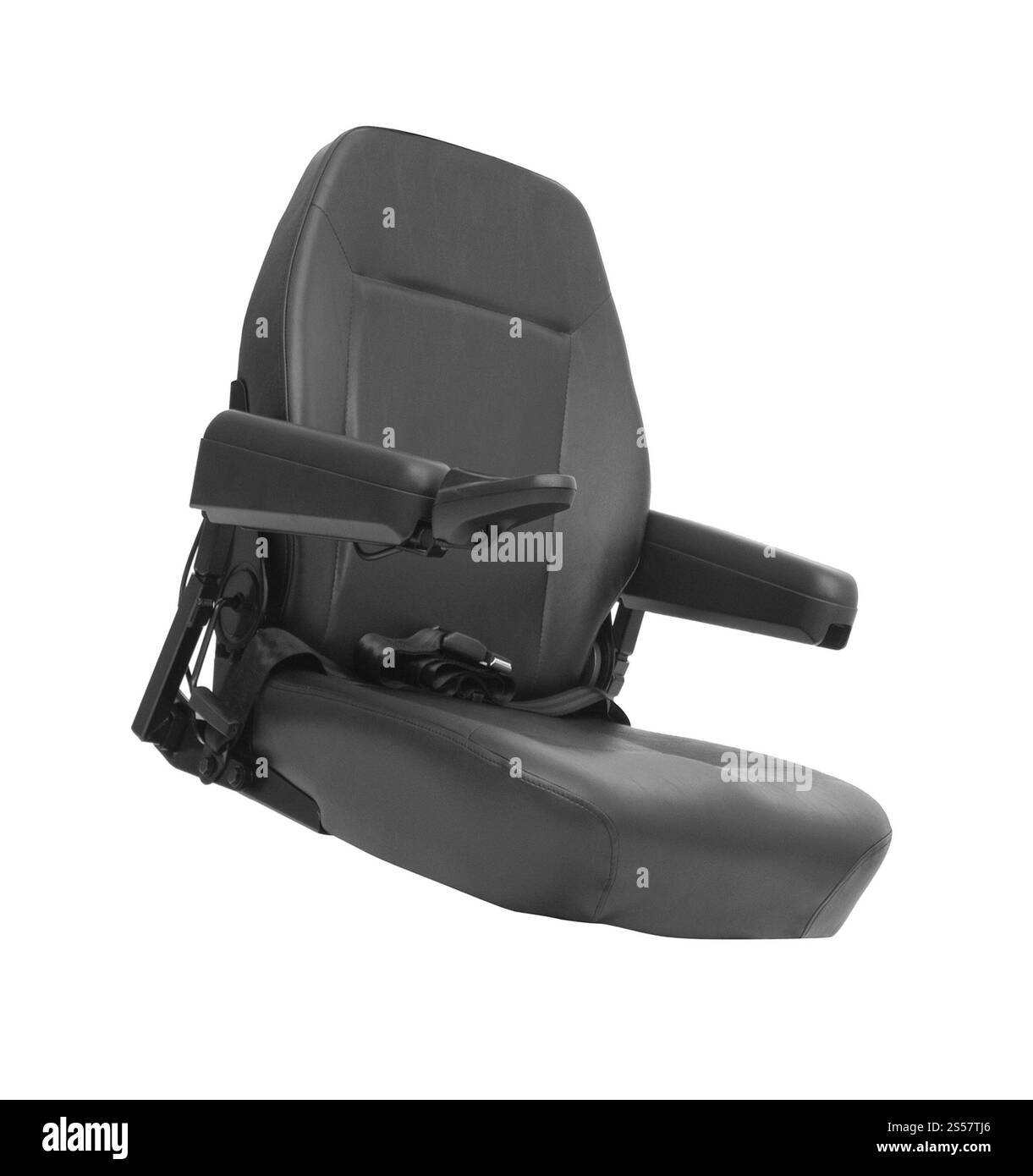 Chaise moderne pour fauteuil roulant électrique isolé. Chaise moderne pour fauteuil roulant électrique Banque D'Images